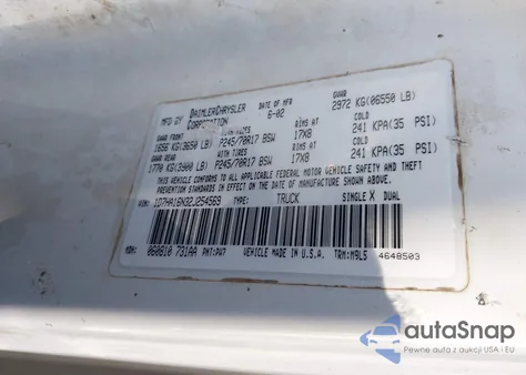 2002 Dodge Ram 1500 St из США, поврежденный, VIN 1D7HA16N32J254569